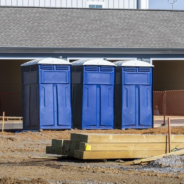 Heavy-duty construction site porta potty in Morristown, Tennessee
